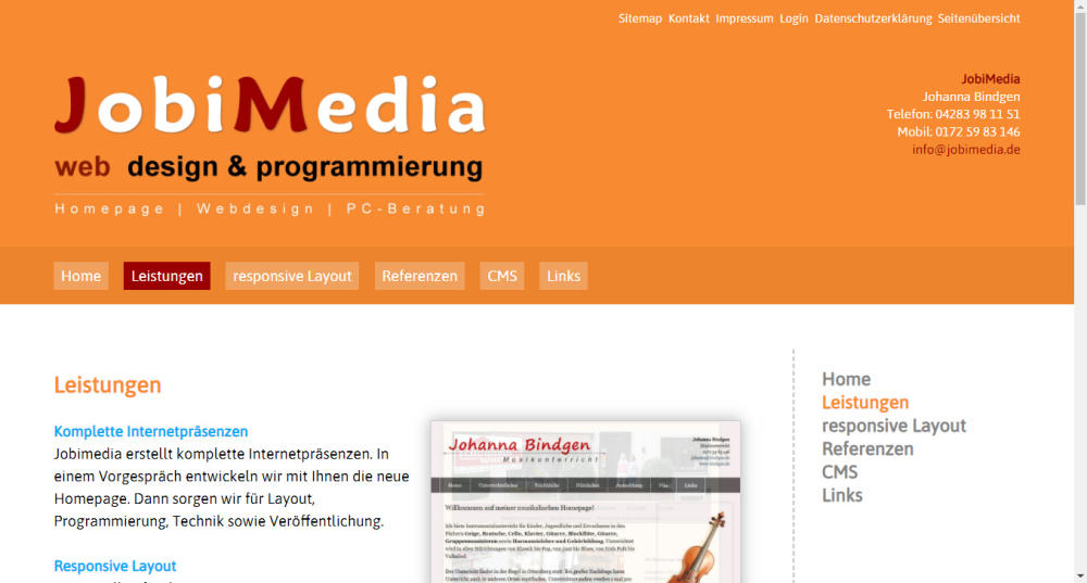 JobiMedia Webdesign und Programmierung